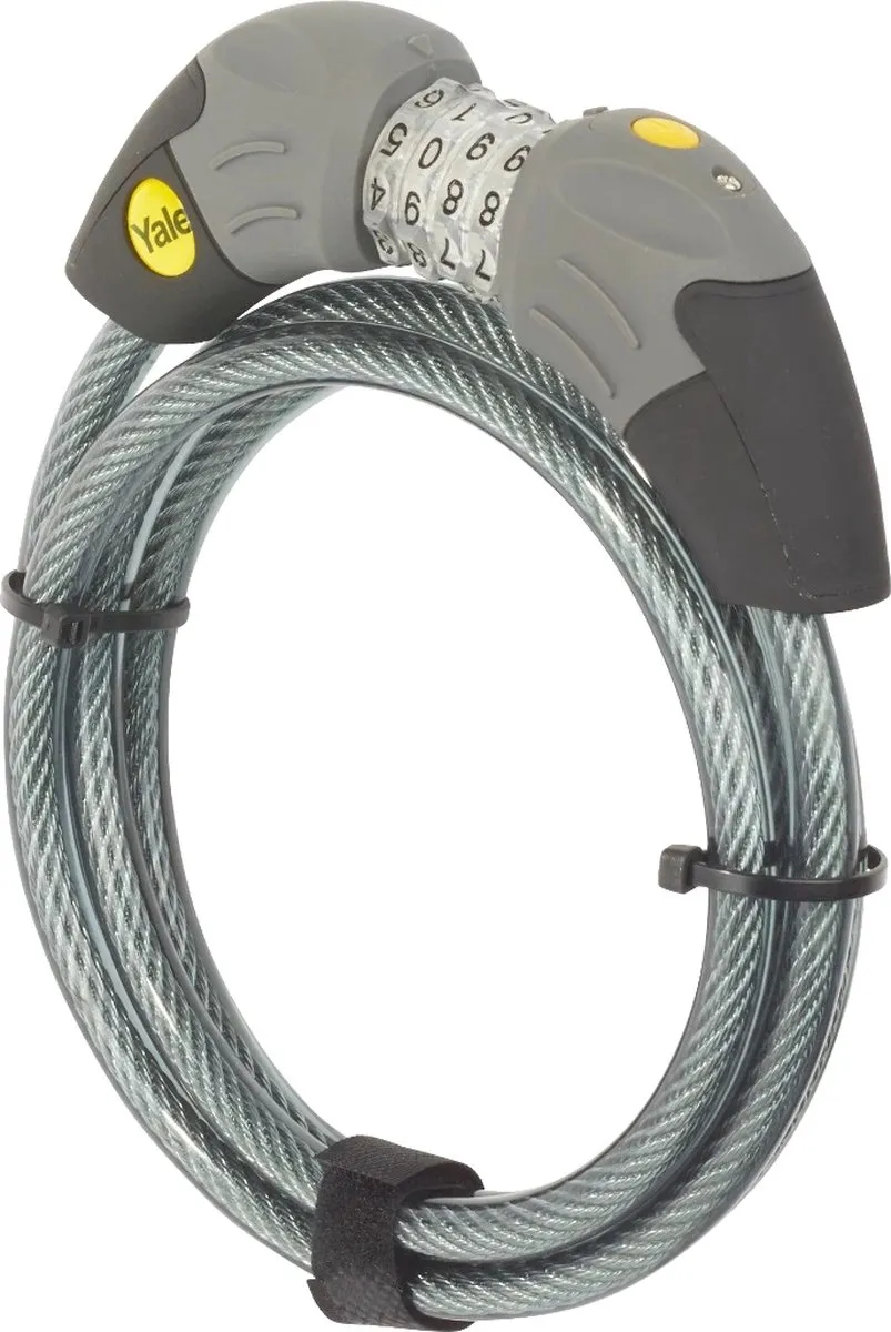 Yale Kabelslot Cijferslot 180cm - Zwart