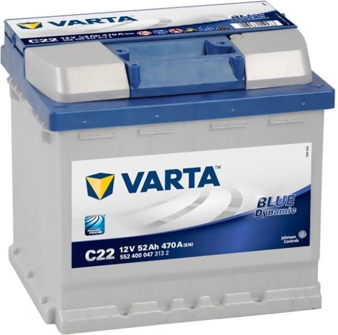 Varta C22 Blue Dynamic 12V 52Ah Accu