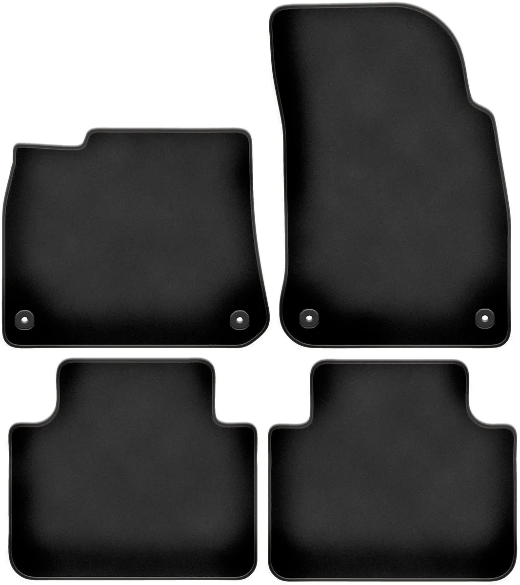 Volkswagen Touareg III Automatten - Zwart - 4 Stuks