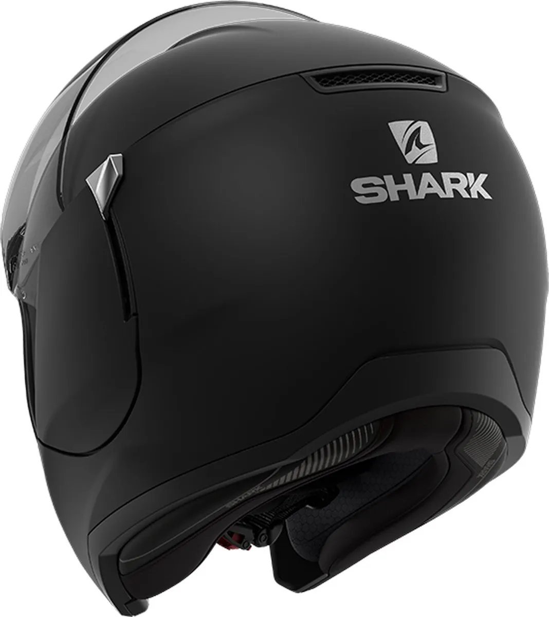 Shark EVOJET BLANK Motorhelm - Mat Zwart - Maat XS - afbeelding 6 van 6