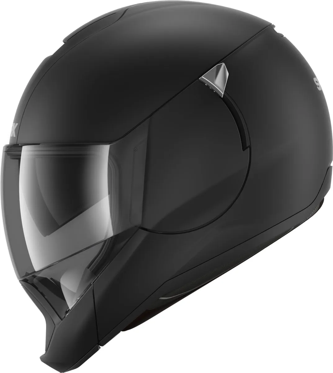 Shark EVOJET BLANK Motorhelm - Mat Zwart - Maat XS