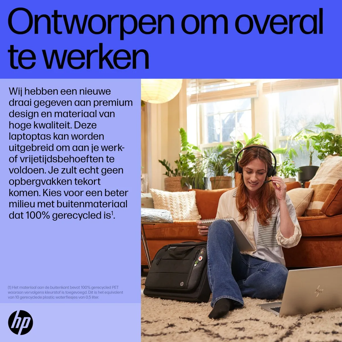 HP Renew Executive Laptoptas 16" - Zwart