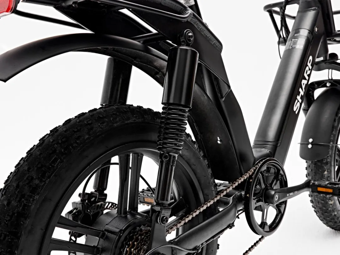Sharp Lipari Elektrische Fatbike 20" - 375Wh - 250W - Zwart - afbeelding 6 van 6