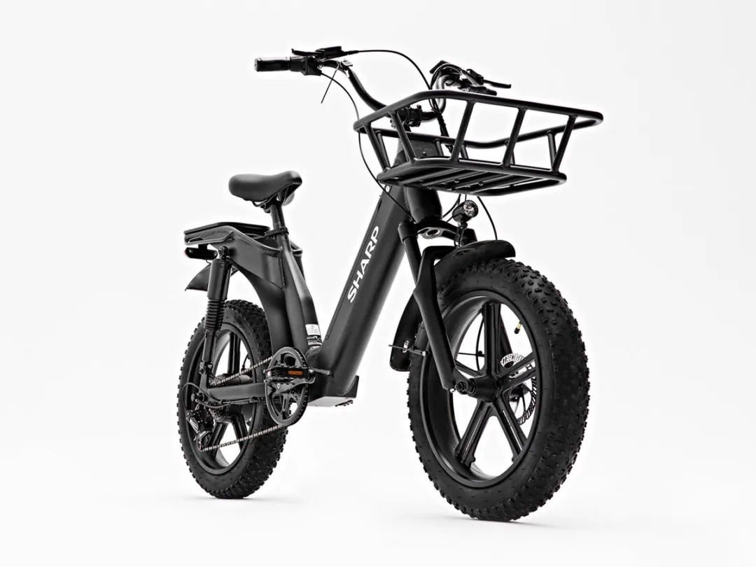 Sharp Lipari Elektrische Fatbike 20" - 375Wh - 250W - Zwart