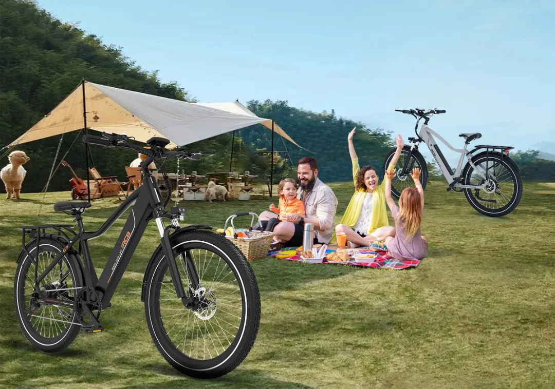 RCB G5 Elektrische Fiets - Lichtgewicht Aluminium Frame - 250W Motor - 36V 13Ah Verwijderbare Batterij - 7 Versnellingen - Met App, NFC & LCD Display - Comfortabel & Roestvrij - Voor Dames en Heren - Actieradius 80km - Zwart