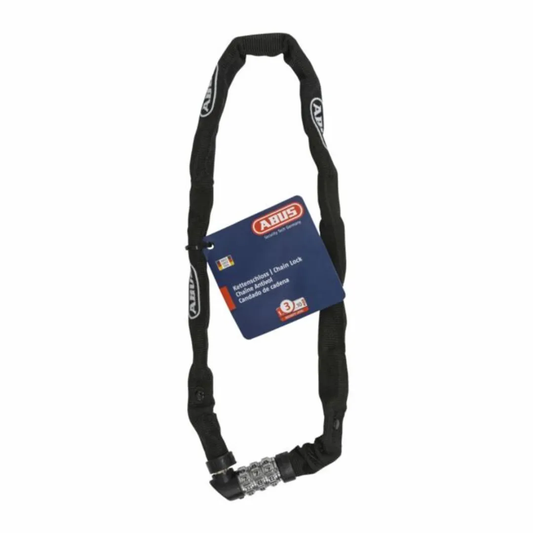 ABUS CH Lock 2401 kettingslot 60 cm - klein cijferslot voor helm of accessoires - zwart