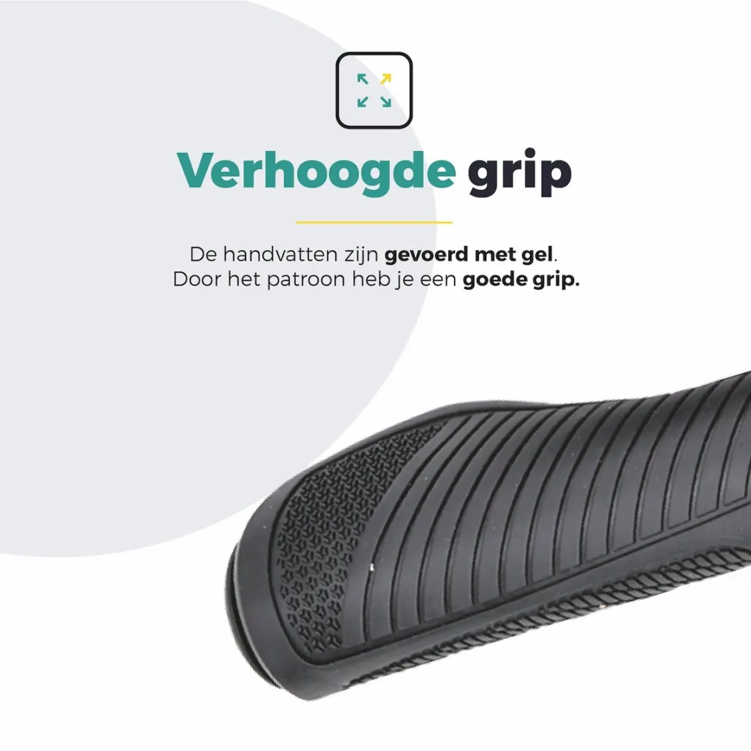 Voltano Ergonomische Fiets Handvatten 132mm - Zwart