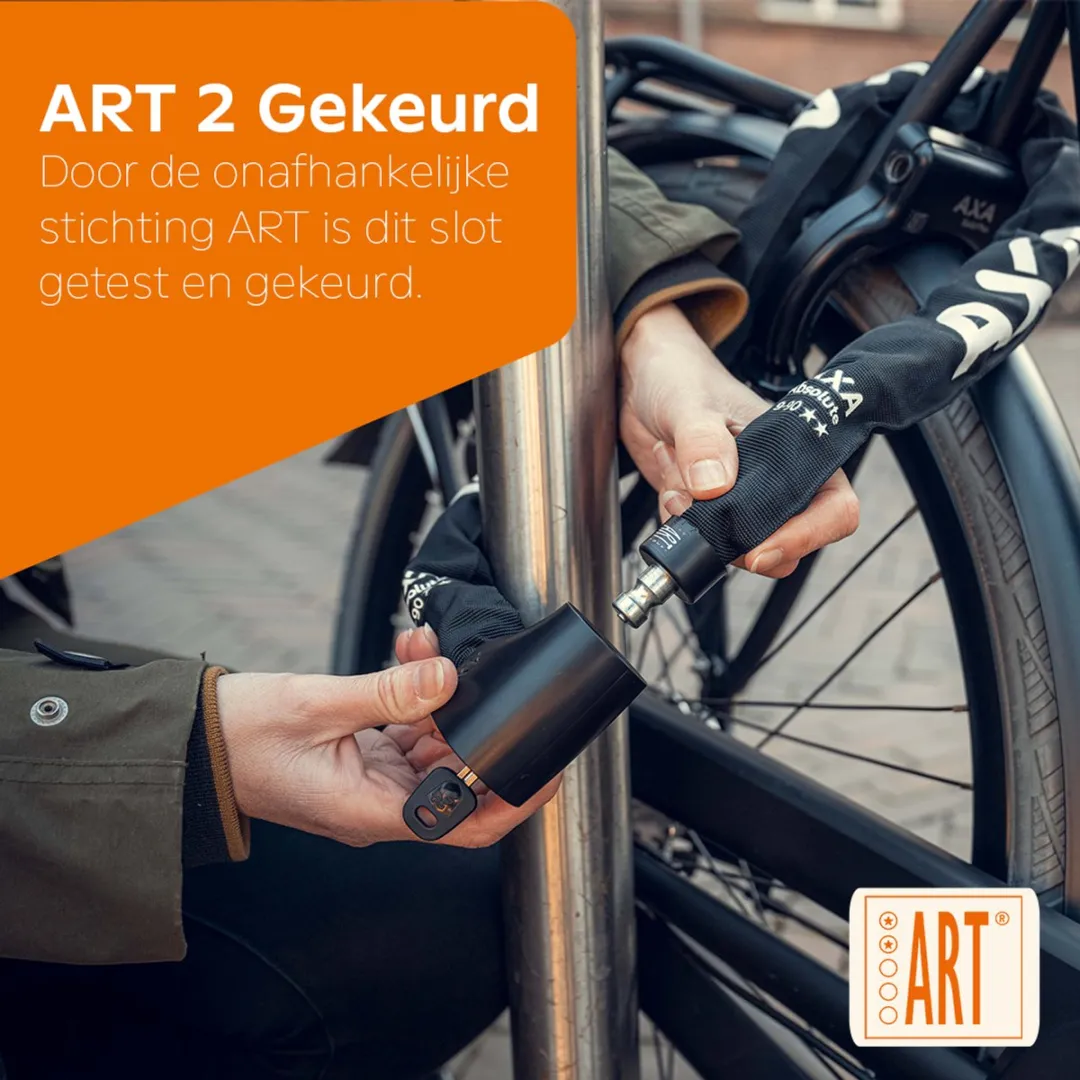 AXA Block XXL ART 2 Fietsslot - ULC Ketting 100cm - Zwart