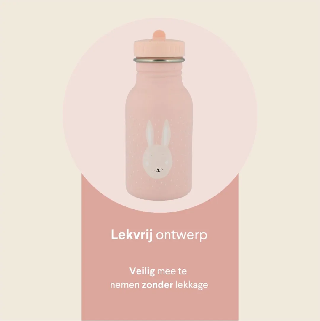 Trixie Mrs. Rabbit RVS Waterfles 350ml - Roze