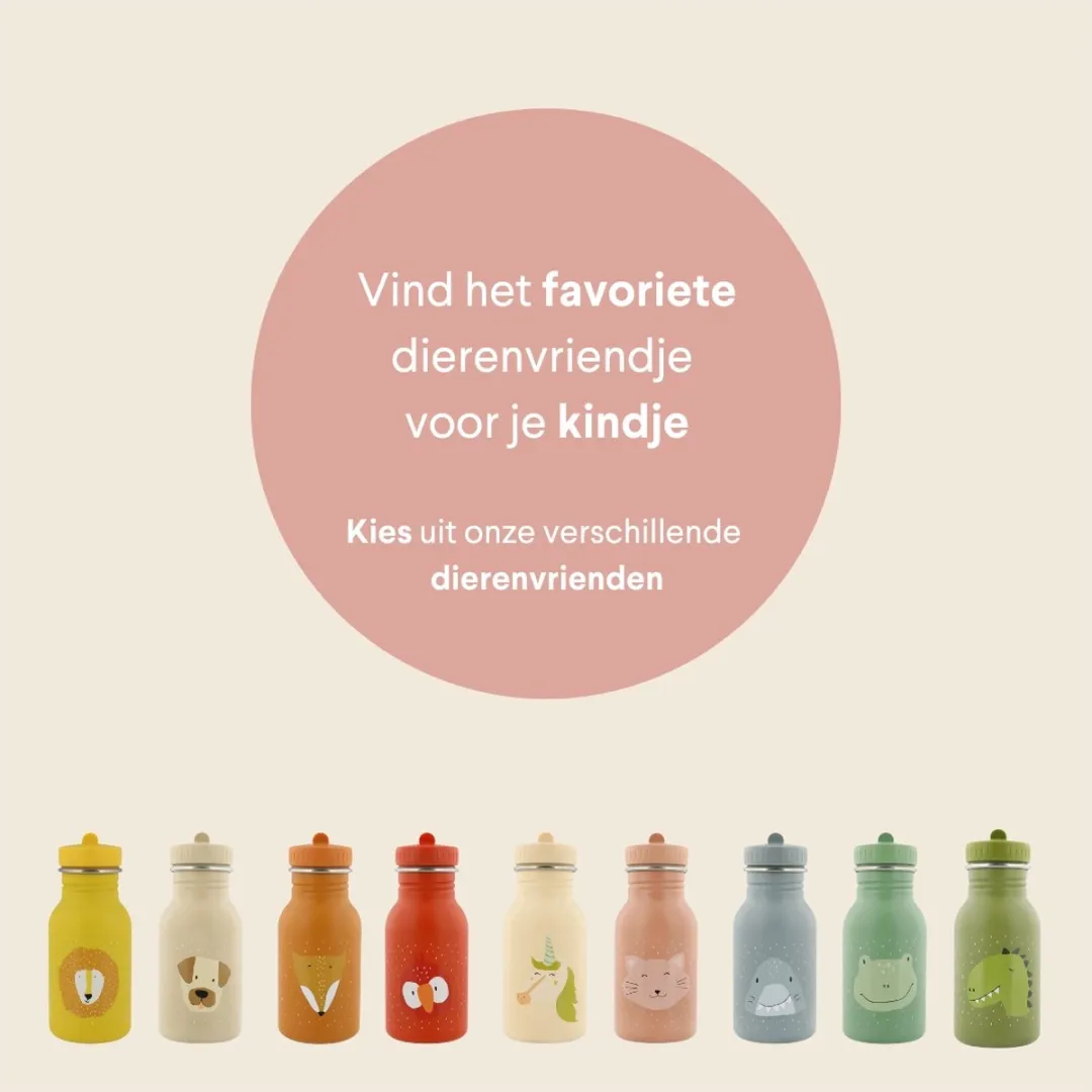 Trixie Mrs. Rabbit RVS Waterfles 350ml - Roze