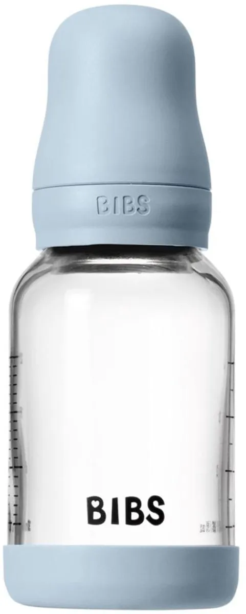 BIBS Fles Slow Flow 150ml - Latex - Babyblauw - afbeelding 6 van 6