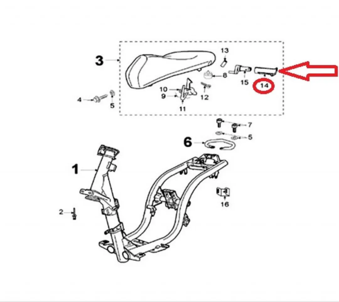Peugeot 758103 Support Barillet Serrure Scooter 50 Ludix