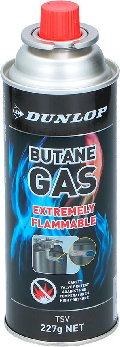 Dunlop Butaangas - 227 gram - 1x stuks - navul butaan gas - kookstel flesje