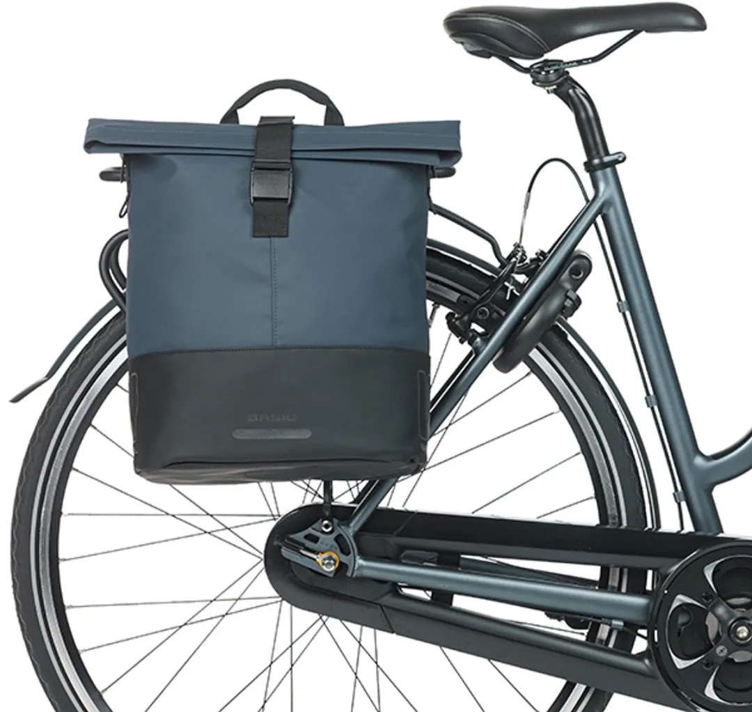 Basil Cove Enkele Fietstas 16L - Blauw/Zwart