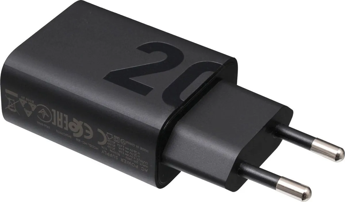 Lenovo SA18C79768 USB Oplader 20W - Zwart