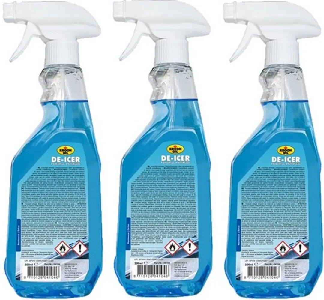 3-pack - Kroon Oil - De-Icer - Antivries Spray- Ruitenontdooier- 1,5 L - Anti vries- Set van 3