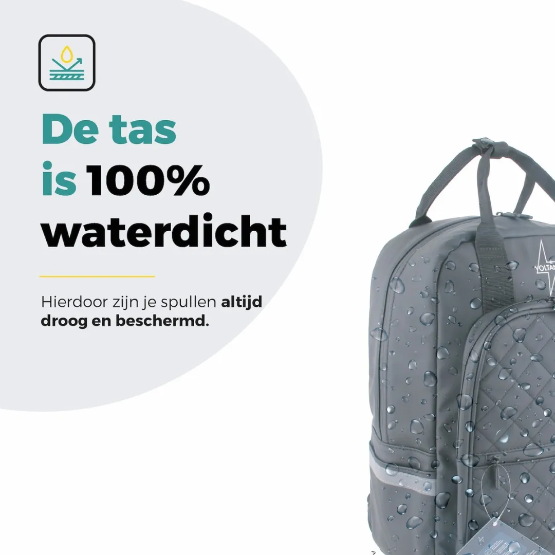 Voltano Daily Enkele Fietstas Rugzak 22L - Zwart - afbeelding 6 van 6