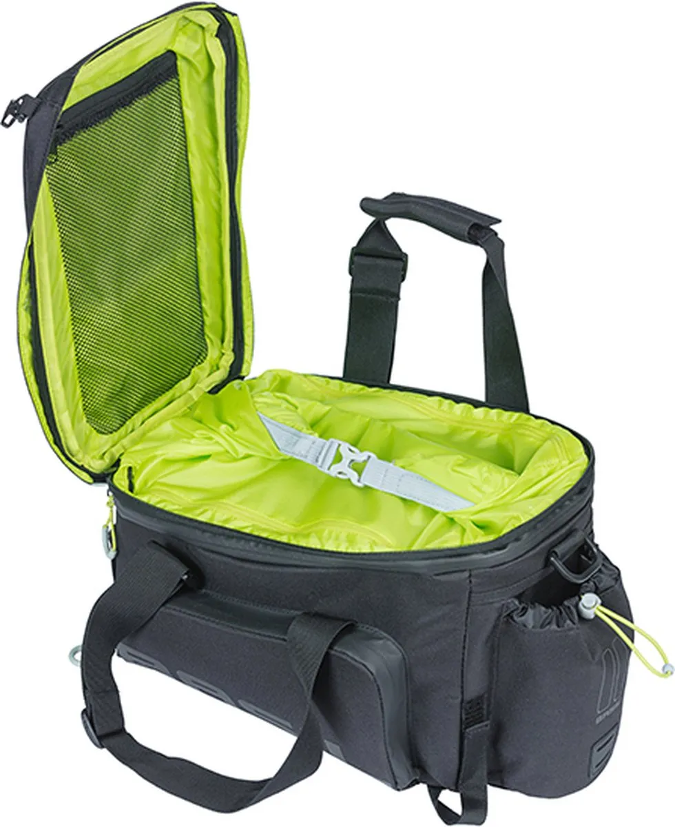 Basil Miles XL Pro Bagagedragertas 36L - Zwart/Lime