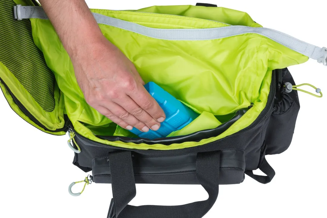 Basil Miles XL Pro Bagagedragertas 36L - Zwart/Lime