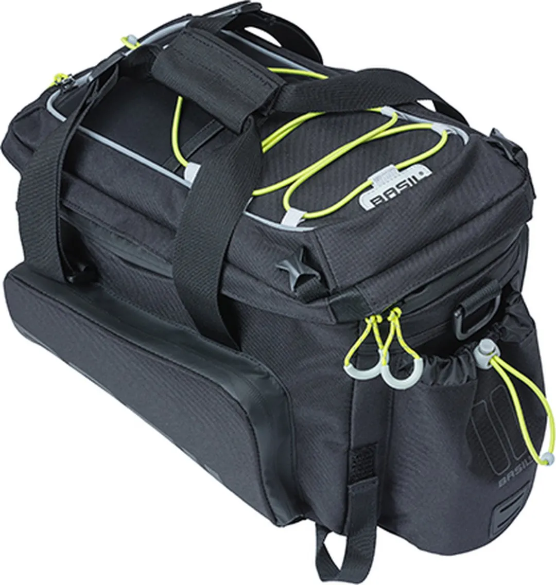 Basil Miles XL Pro Bagagedragertas 36L - Zwart/Lime