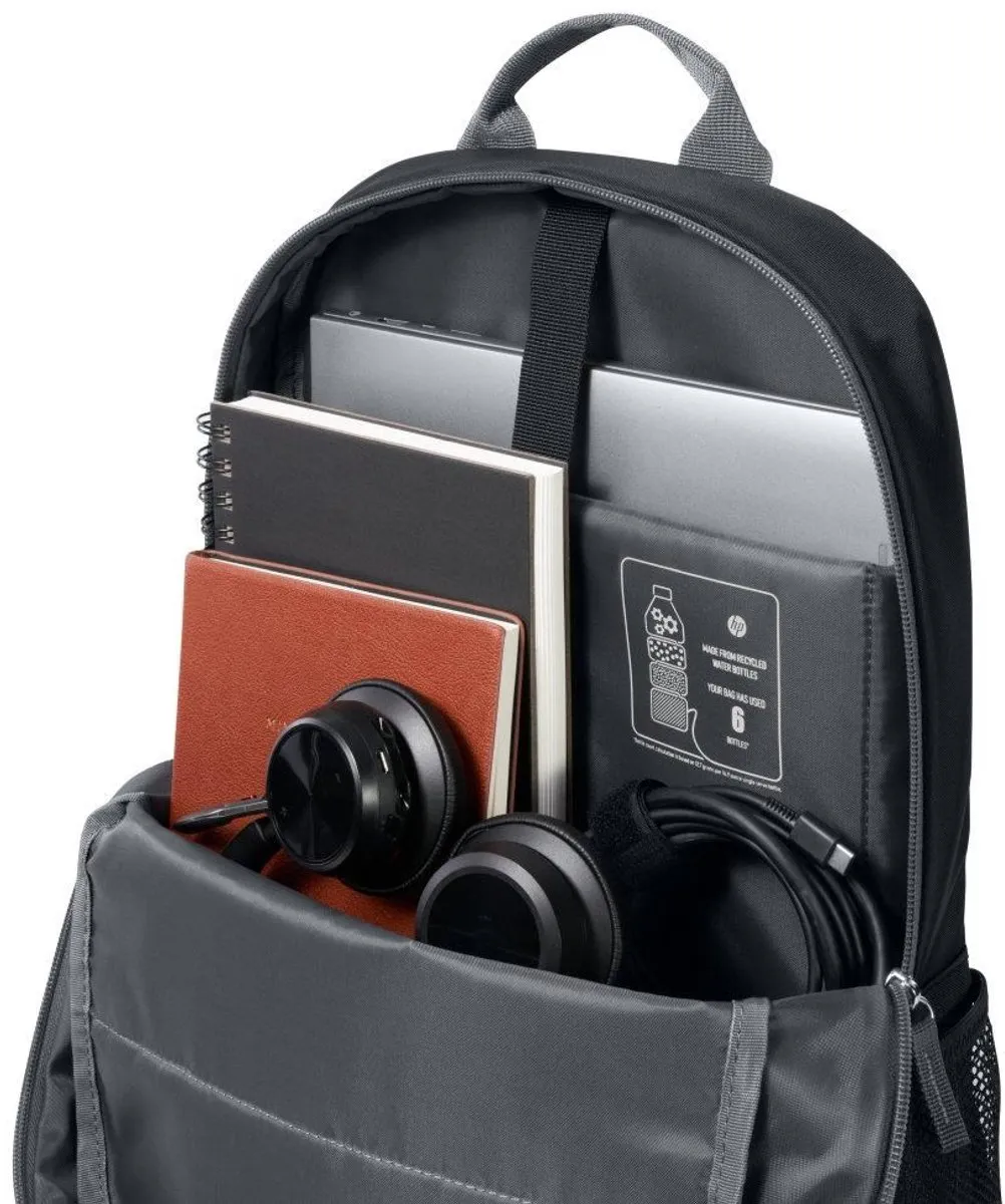 HP Batoh 15,6" Laptoptas - 3 Vakken - Zwart - afbeelding 4 van 5