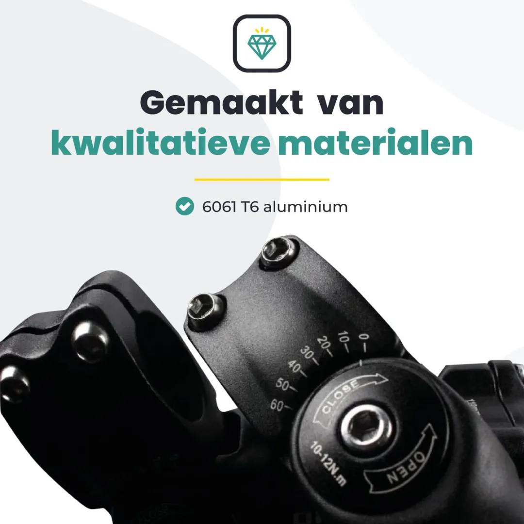 Voltano A-Head Verstelbare Stuurpen Voorbouw 1-1/8" 110mm - Zwart