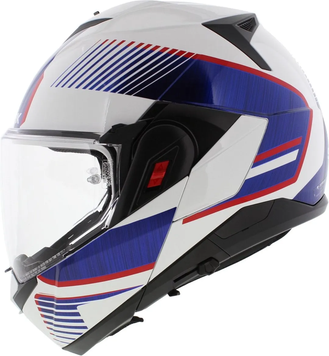 Shark Oxo Sikter Helm - Maat S - Wit/Chrome/Blauw