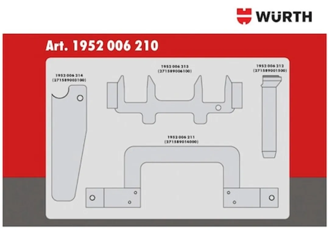 Würth Timinggereedschapset 4-delig - Mercedes 1.6-1.8 Benzine