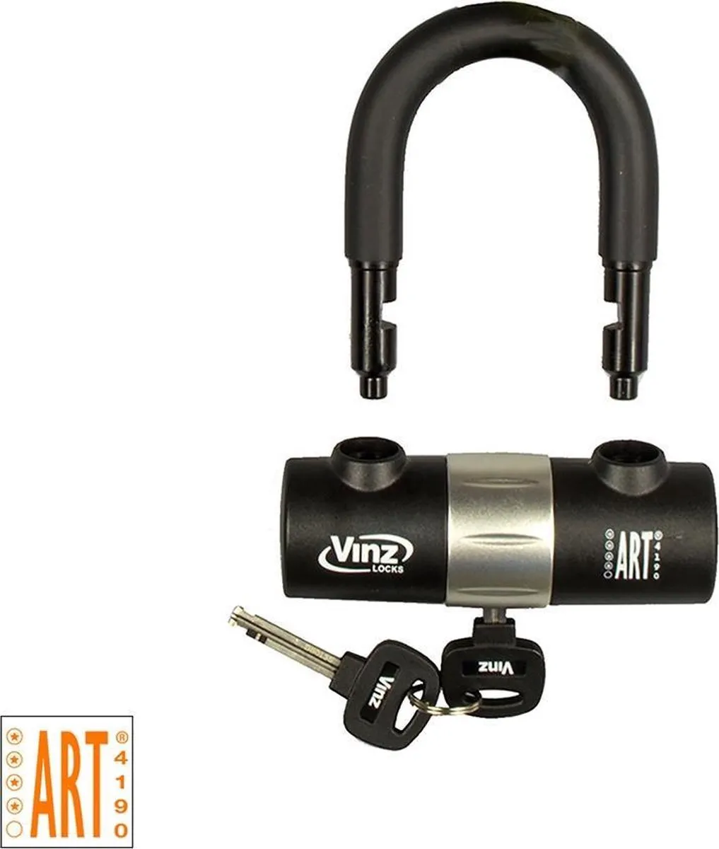 VINZ Trivor ART 4 Hangslot - Zwart