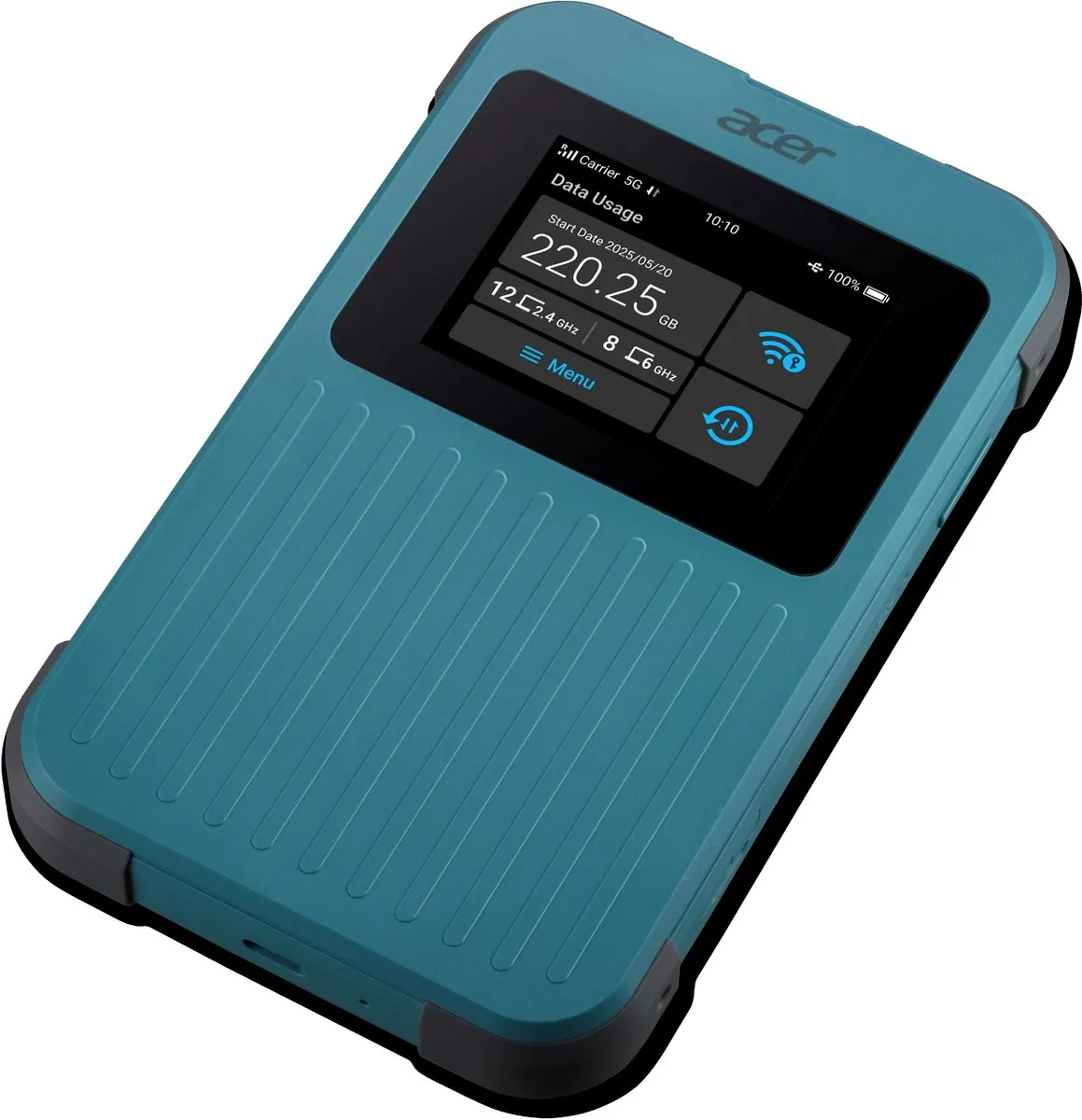 Acer Connect M4E 5G WiFi 6 Portable Mifi Router - 20GB - Groen