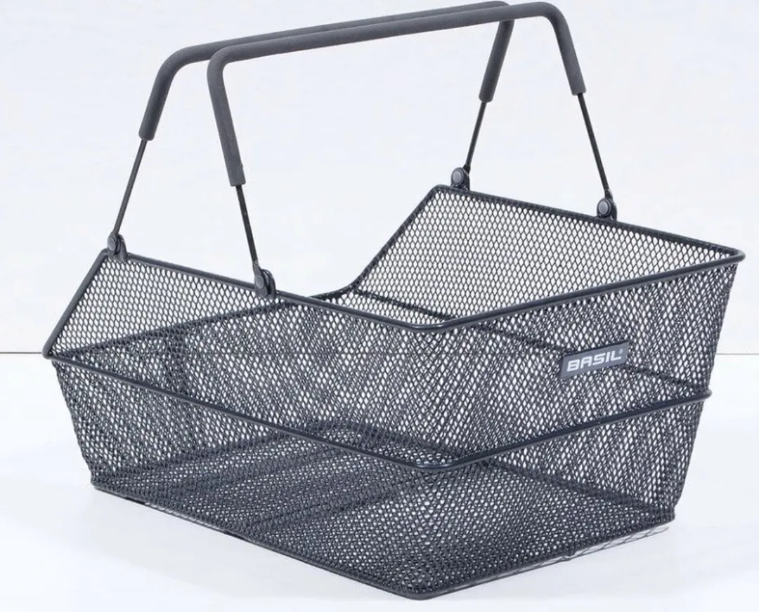 Basil CENTO BasSolid-sys Fietsmand - 31L - Titanium - afbeelding 2 van 2