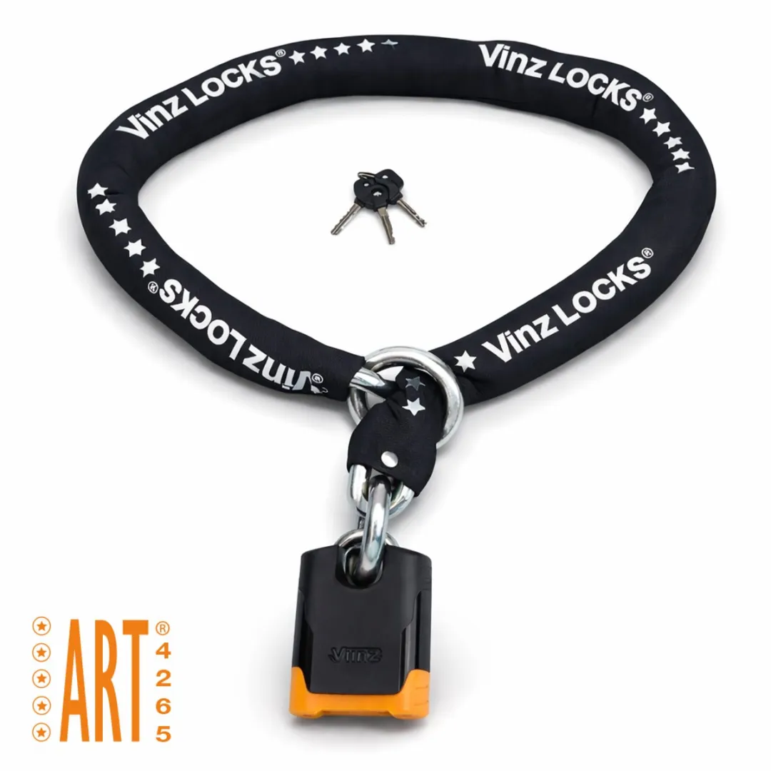 VINZ Batura ART 5 Slot 150cm - Motorslot - Extreem Kettingslot voor Motor, Scooter, Elektrische Bakfiets