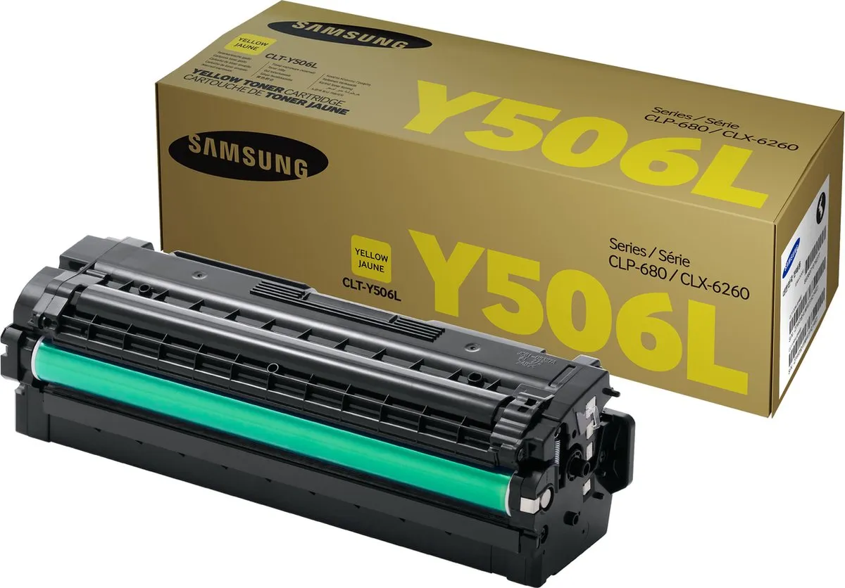 Samsung CLT-Y506L Tonercartridge - 3500 Pagina's - Zwart - afbeelding 2 van 3
