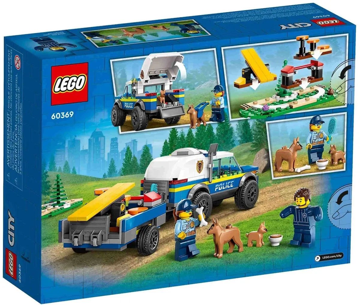 LEGO City Mobiele Training Politiehonden Set 60369 - 197 Stukken