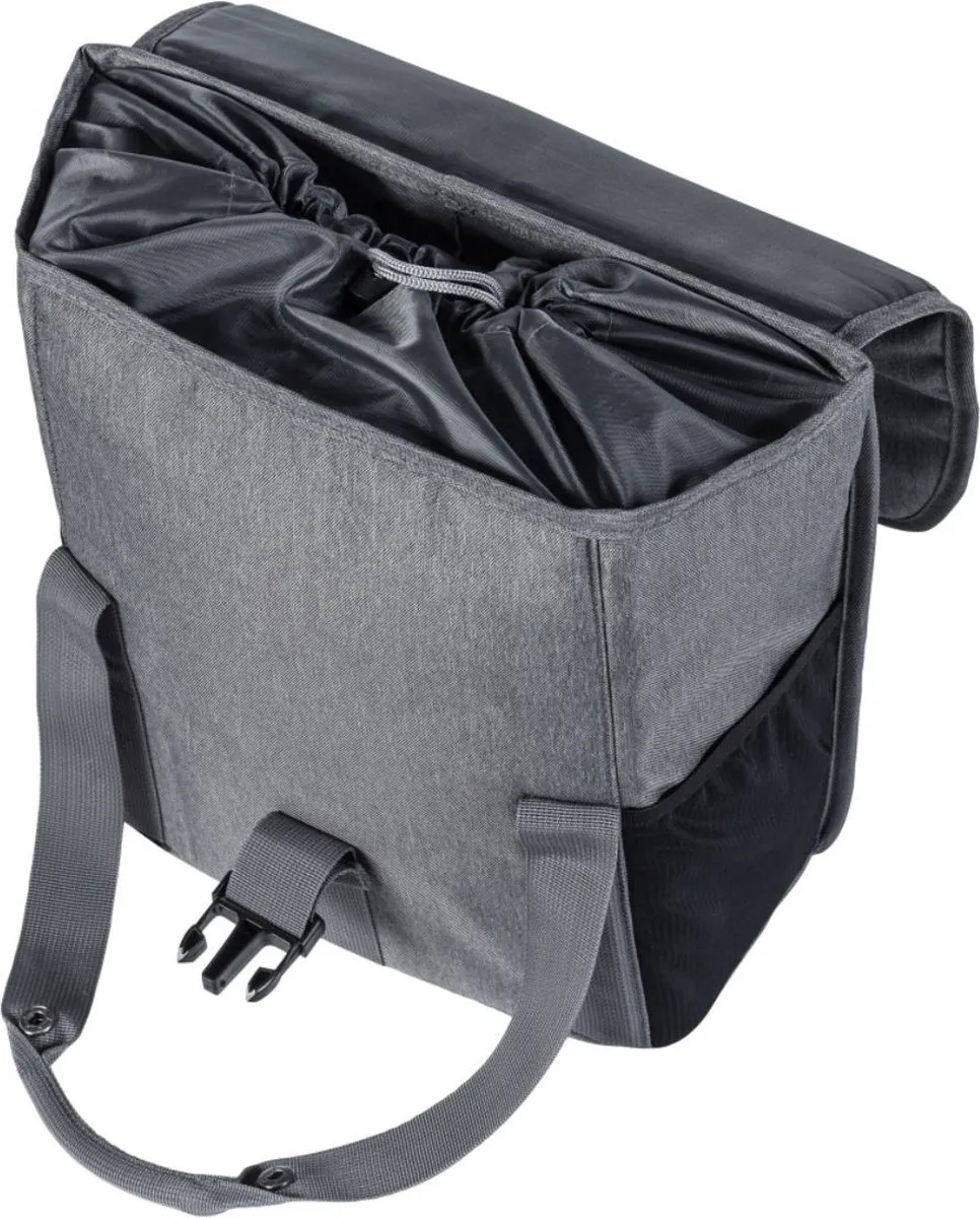 Basil GO Dubbele Fietstas 16L - Zwart