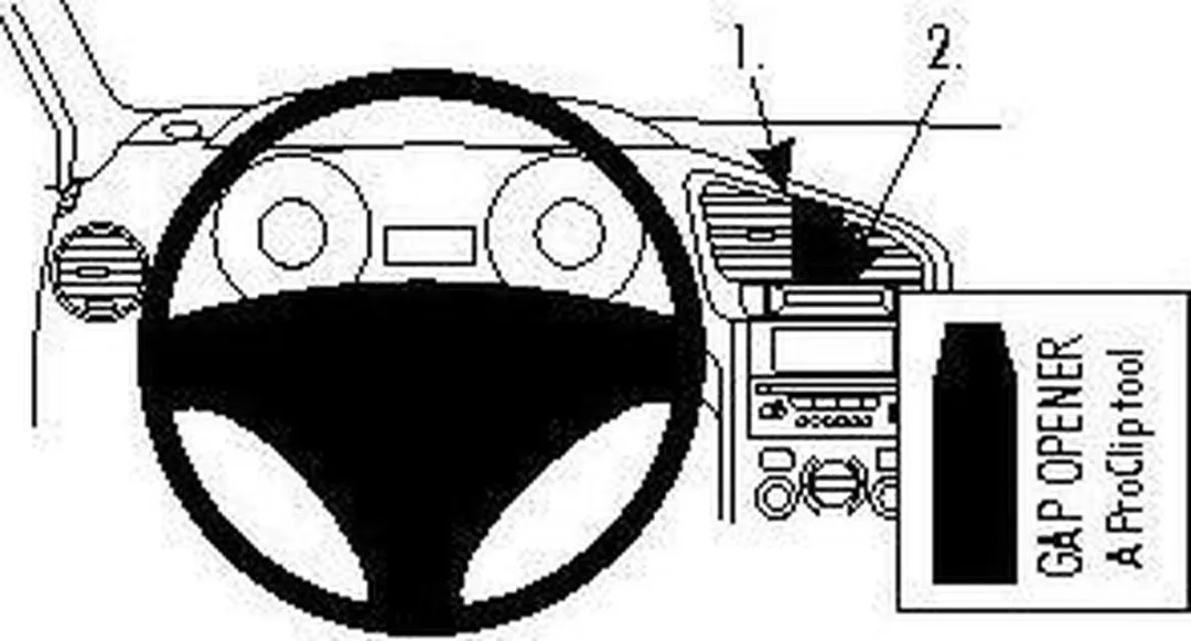Brodit ProClip 854439 Houder - Peugeot 5008 2010-2017 - Zwart - afbeelding 6 van 6