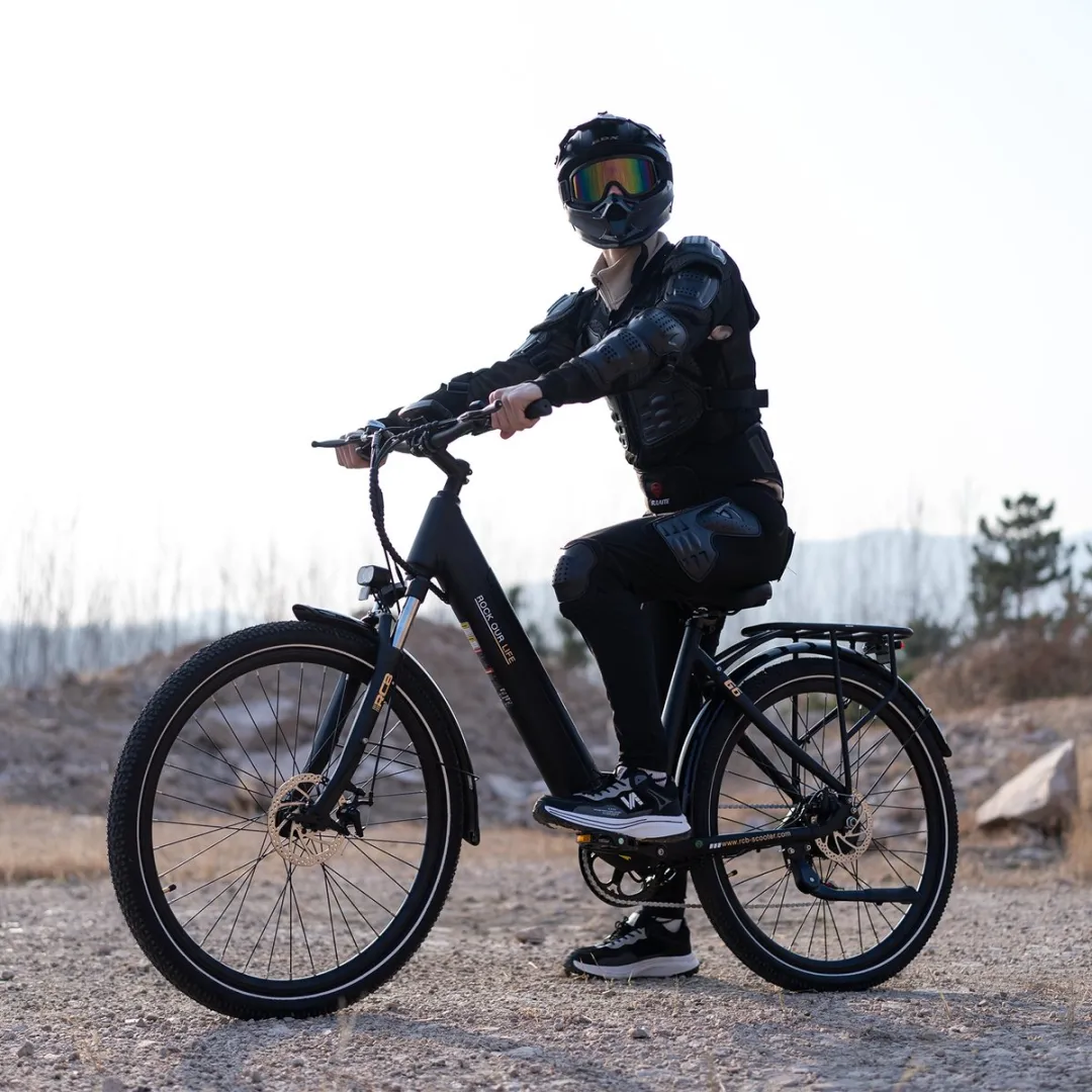 RCB G6 Elektrische Fiets dames - 27.5 Inch - 250W - 36V 13Ah -7 versnellingen- met App en NFC - Zwart