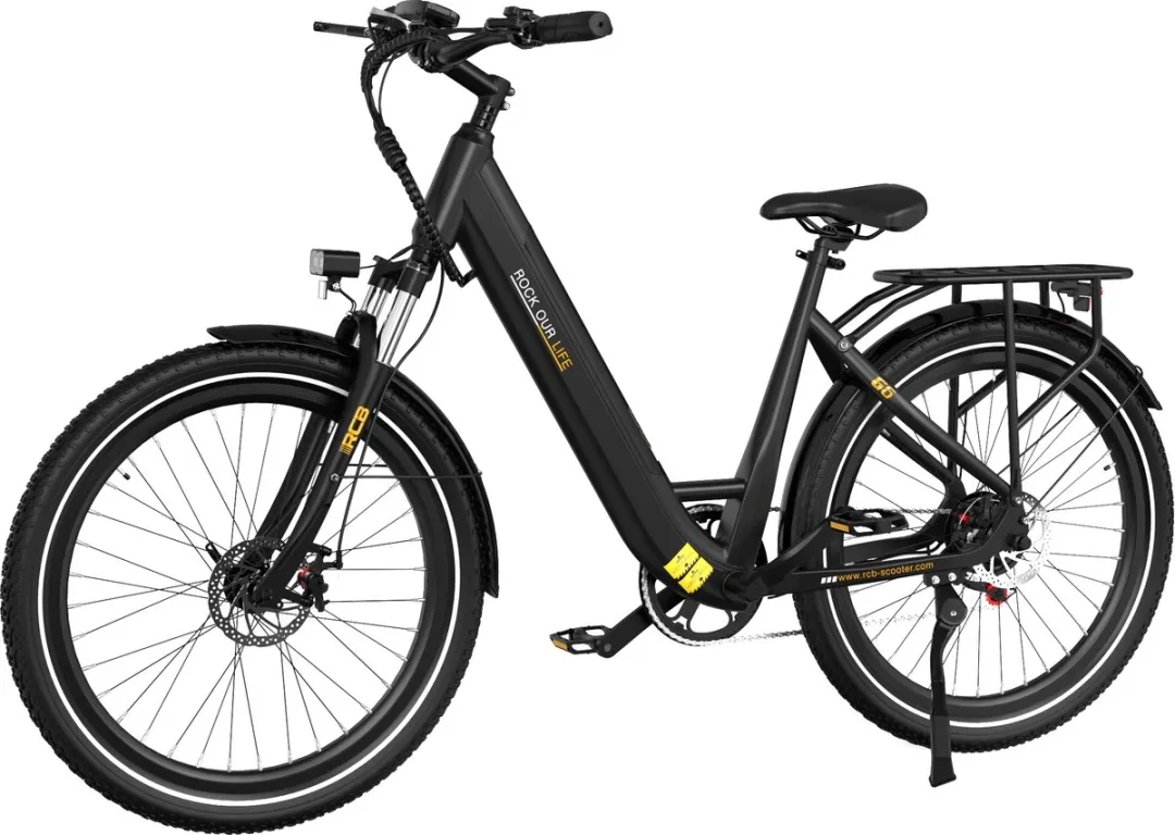 RCB G6 Elektrische Fiets dames - 27.5 Inch - 250W - 36V 13Ah -7 versnellingen- met App en NFC - Zwart