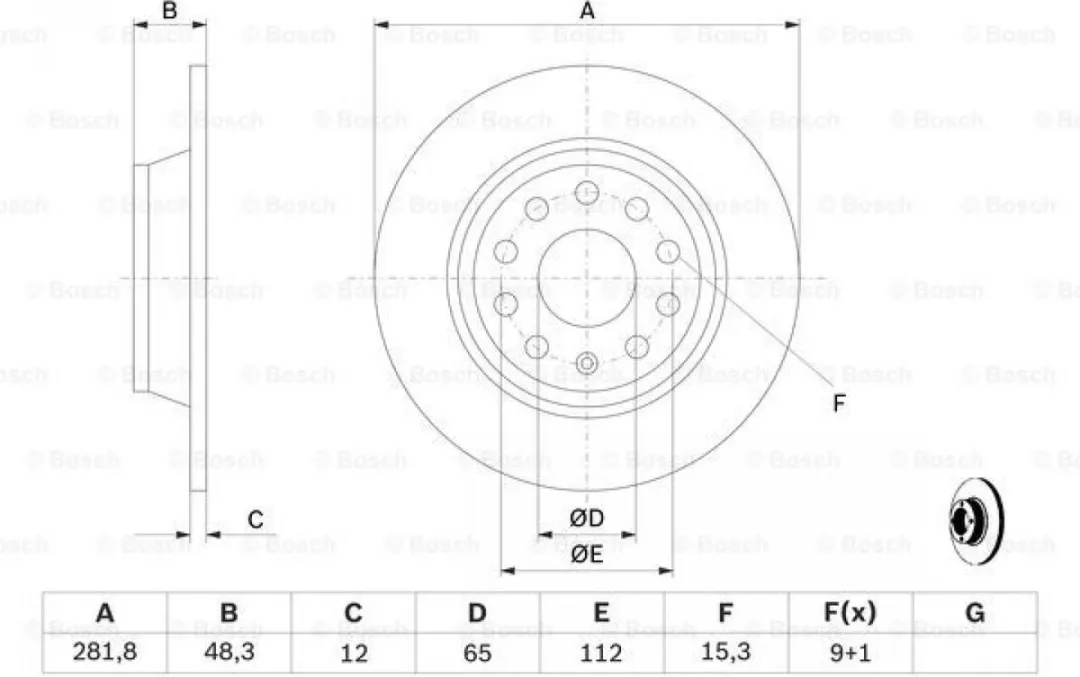 Bosch Brake Disc 0 986 479 247