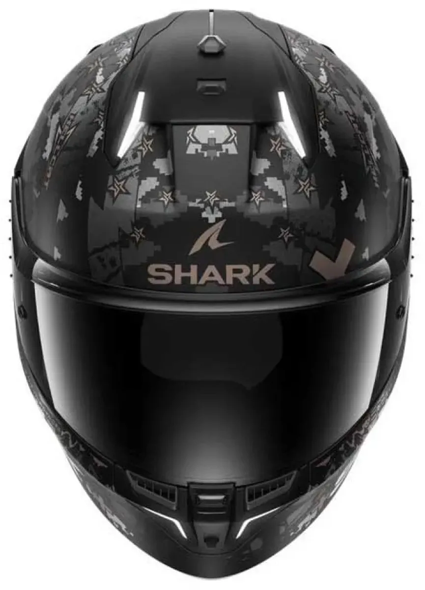Shark Skwal i3 Hellcat Mat Black Chrom Anthracite - Integraal Helm M