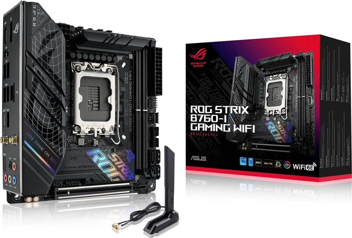 ASUS ROG Strix B760-I Gaming Wifi Mini-ITX Moederbord - LGA1700