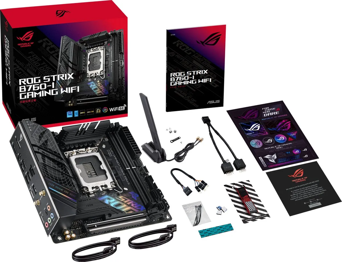 ASUS ROG Strix B760-I Gaming Wifi Mini-ITX Moederbord - LGA1700