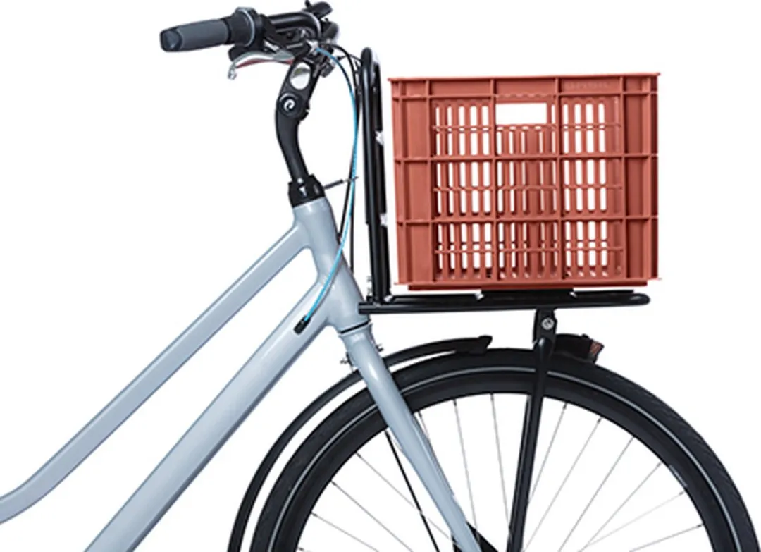 Basil Fietskrat L - Groot - 40 Liter - Rood