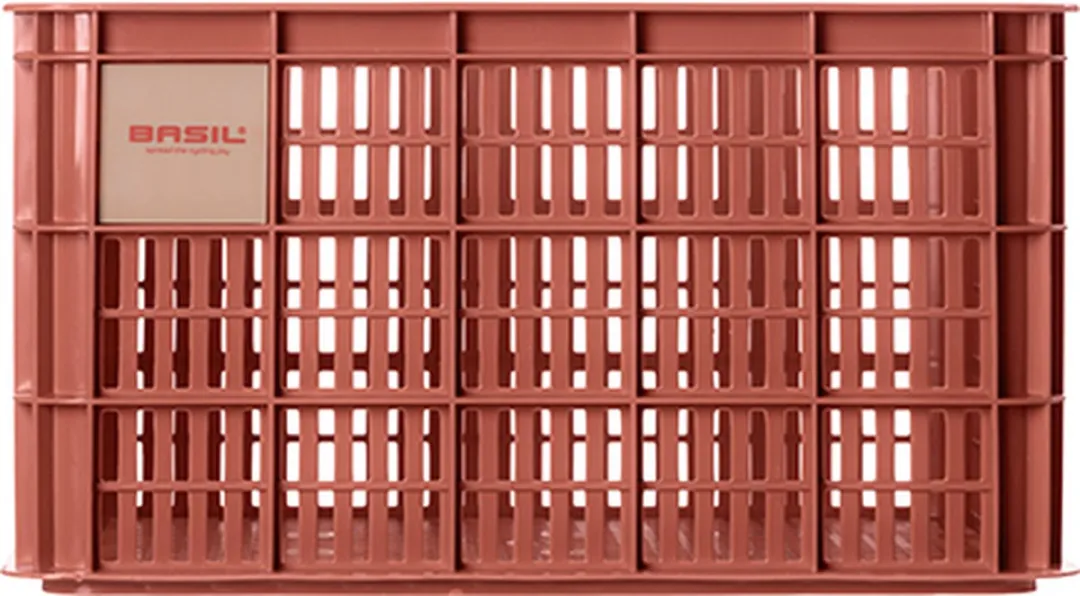 Basil Fietskrat L - Groot - 40 Liter - Rood