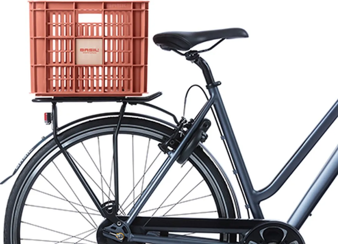 Basil Fietskrat L 40L - Rood - afbeelding 6 van 6