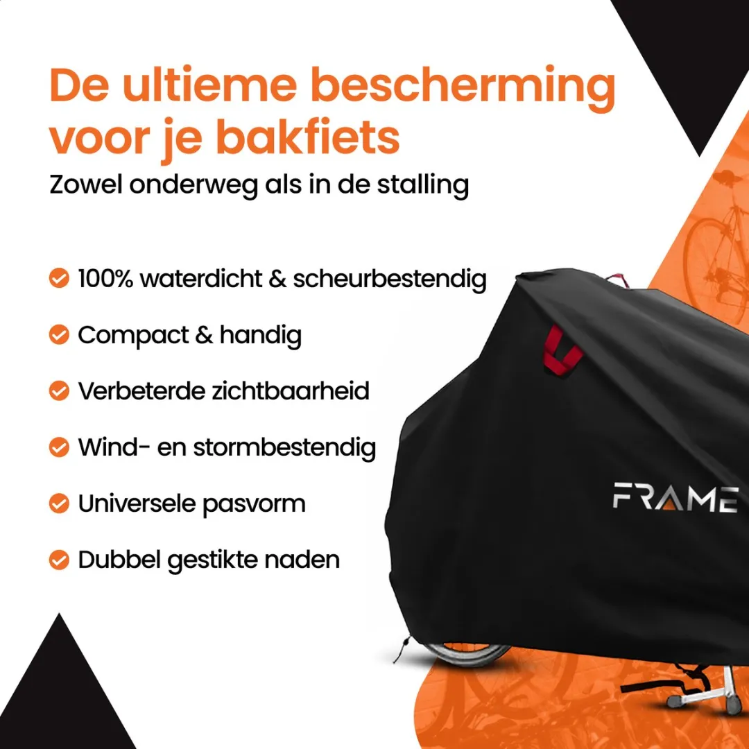Bakfietshoes waterdicht – 450D Oxford bakfiets hoes - Geschikt voor o.a Urban Arrow, Lovens, Babboe, Vogue, Dolly, Makki past niet op huif