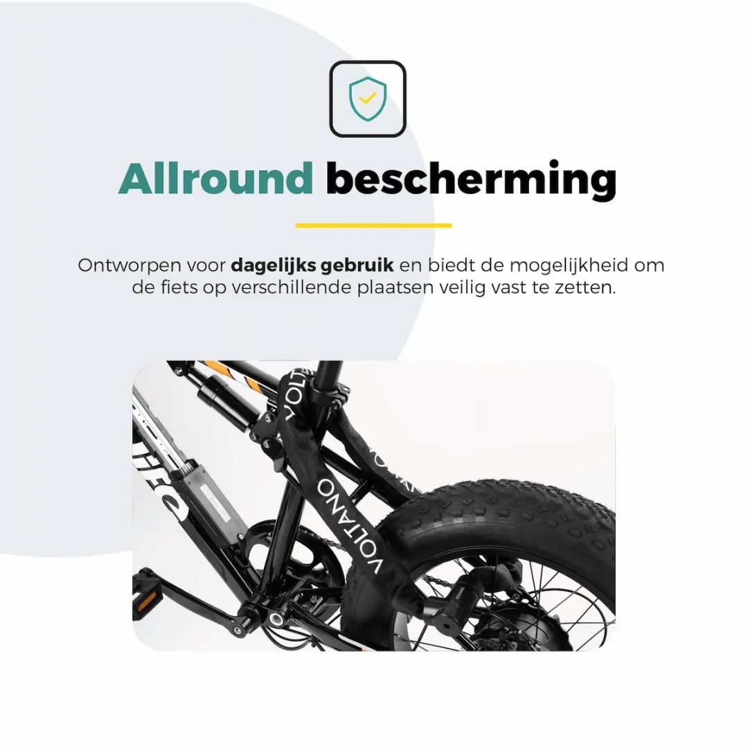 Voltano ART2 Kettingslot Pro 110cm - Zwart