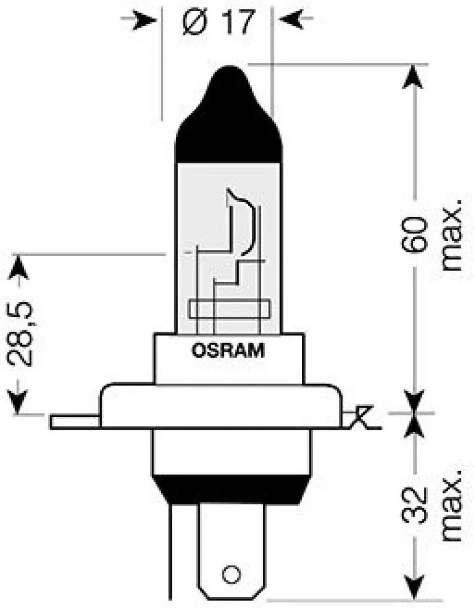 Osram Motorlamp Kawasaki 800 VN/B Classic 1996-2005 - Transparant