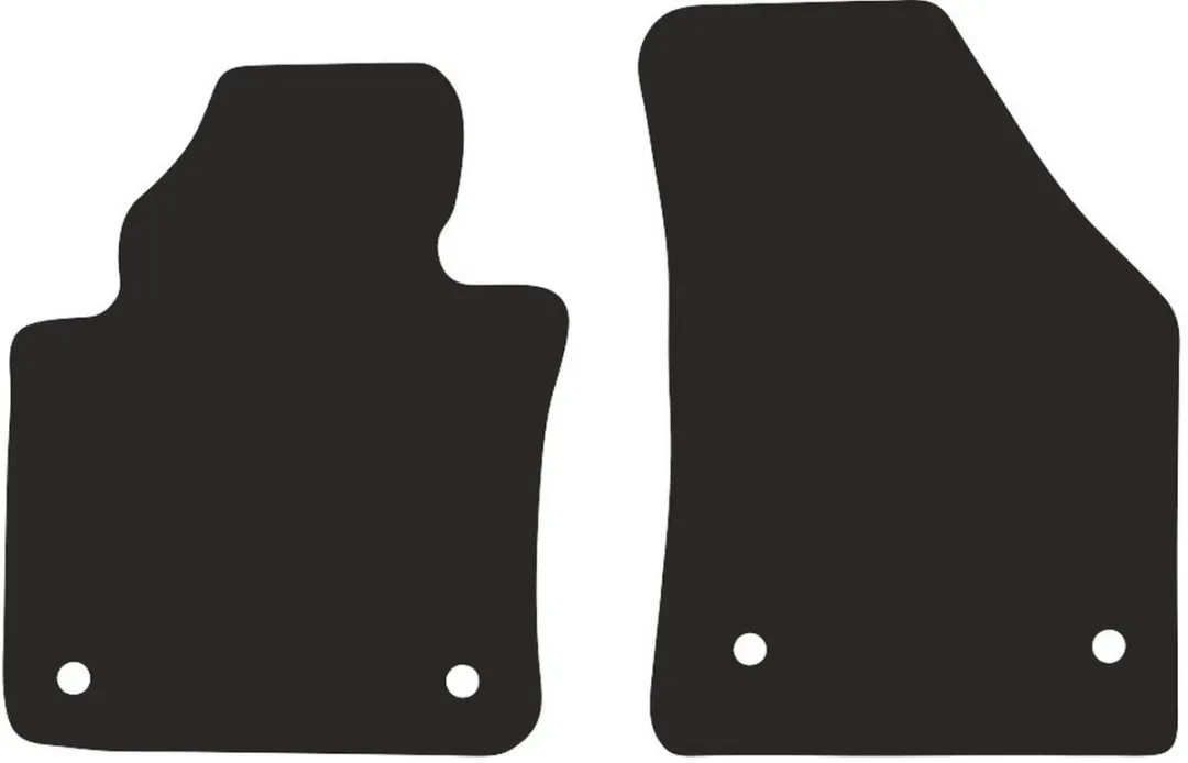 Volkswagen Touran I Polyamide PREMIUM - 2 Stuks - Zwart