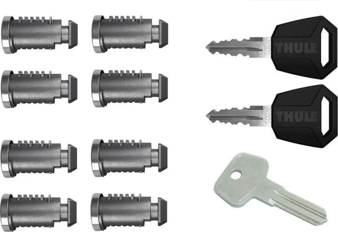 Thule One-key System 450800 - 8 Stuks - Zwart